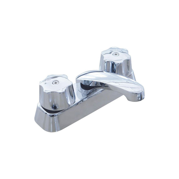 Mezcladora Cromada para Lavabo Fabricada en Acero Inoxidable, Zinc y Latón, con Medidas Estándar