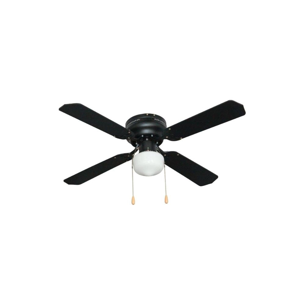 Ventilador de Techo Decorativo KATOA 42” – 3 Velocidades, Silencioso y de Bajo Consumo (Negro)