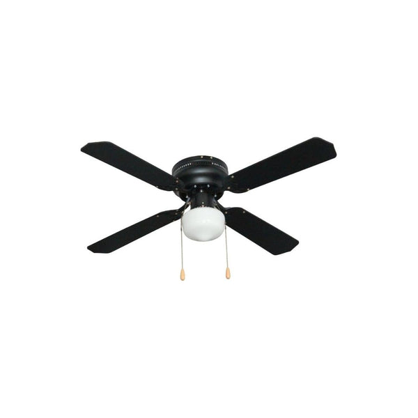 Ventilador de Techo Decorativo KATOA 42” – 3 Velocidades, Silencioso y de Bajo Consumo (Negro)