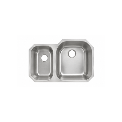 Tarja Doble de Cocina Acero Inoxidable 80CMX52CM SUBMONTAR