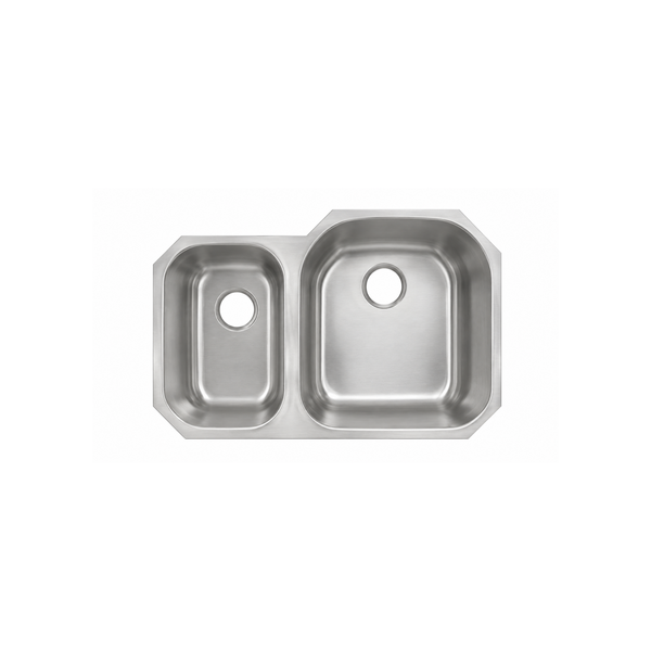 Tarja Doble de Cocina Acero Inoxidable 80CMX52CM SUBMONTAR