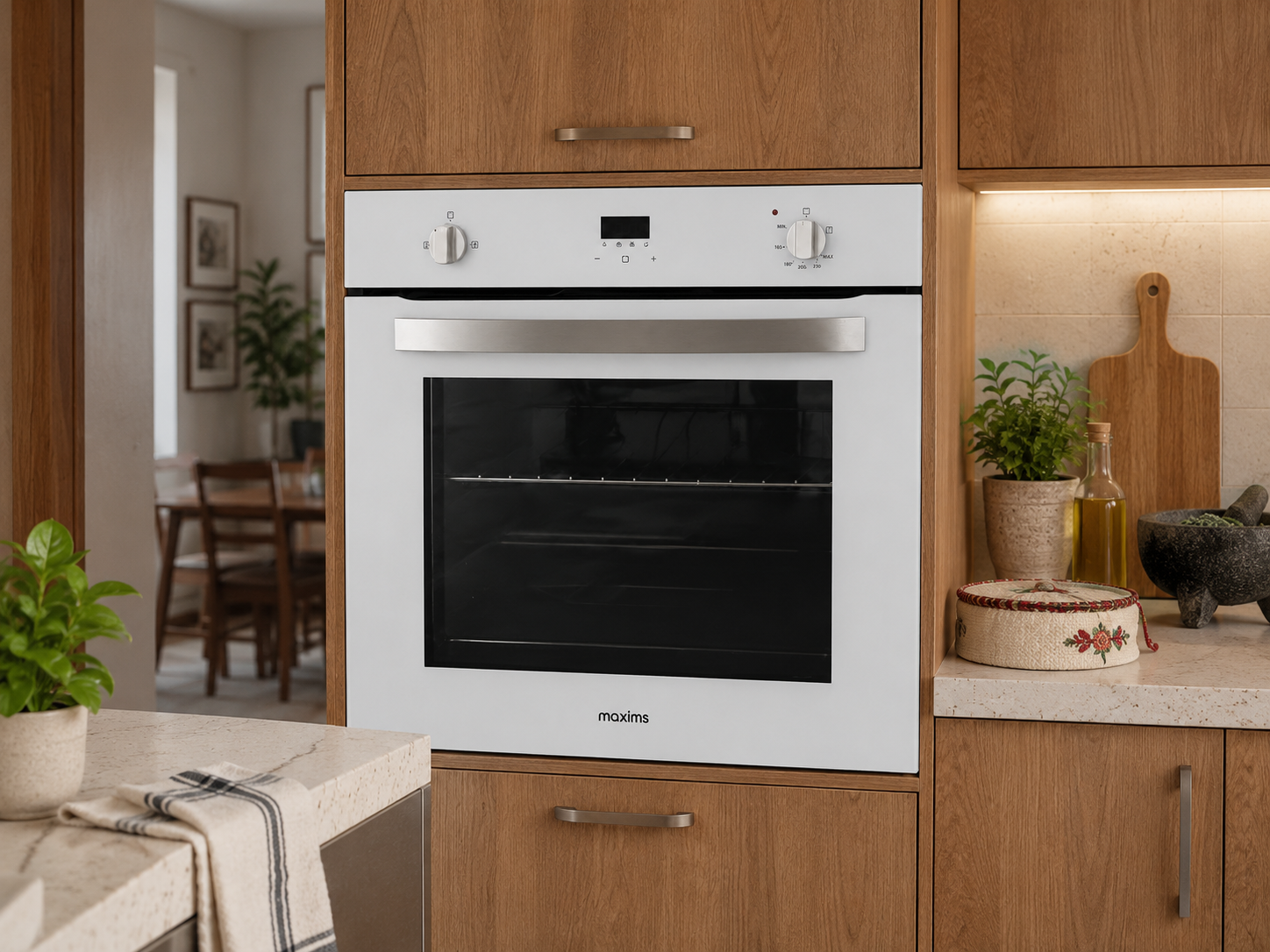 Horno de gas 60cmx60cmx56cm con cristal triple capa 5