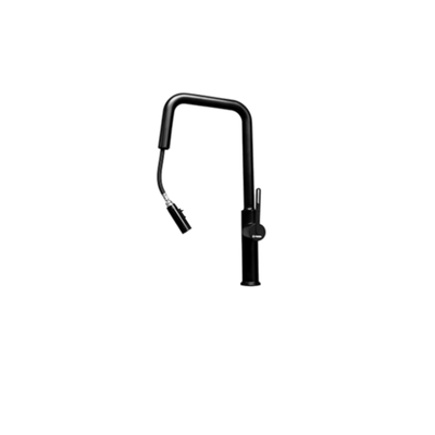 Elegante Llave Monomando para Tarja Modelo MZM8129 en Negro Mate