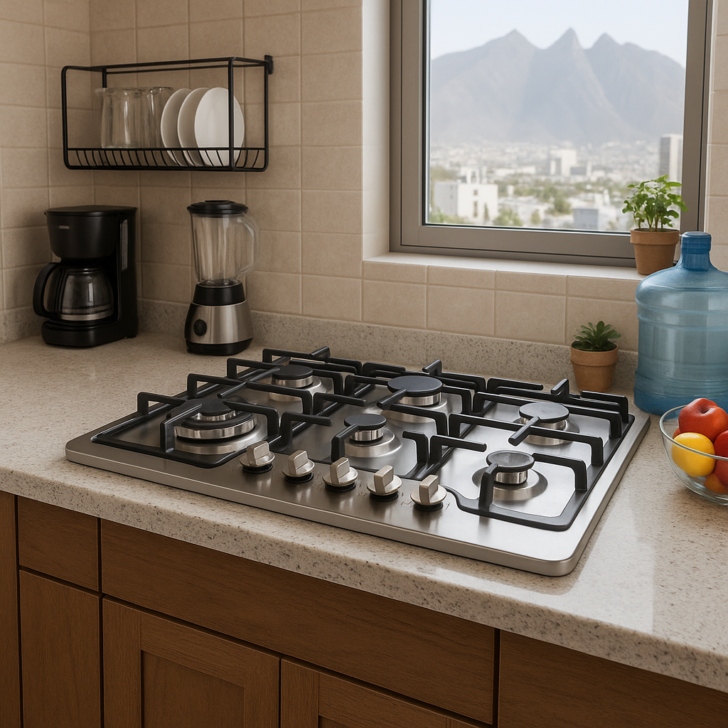 Parrilla de Gas JZBS6A Empotrable en Acero, 90cmx51cm con 6 Quemadores 3