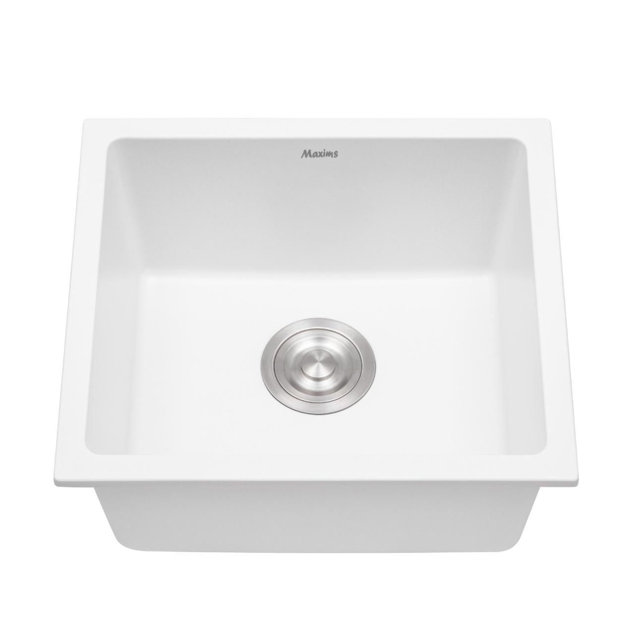 Tarja Rectangular de Cuarzo en Color Blanco de 46cmx41cmx23cm