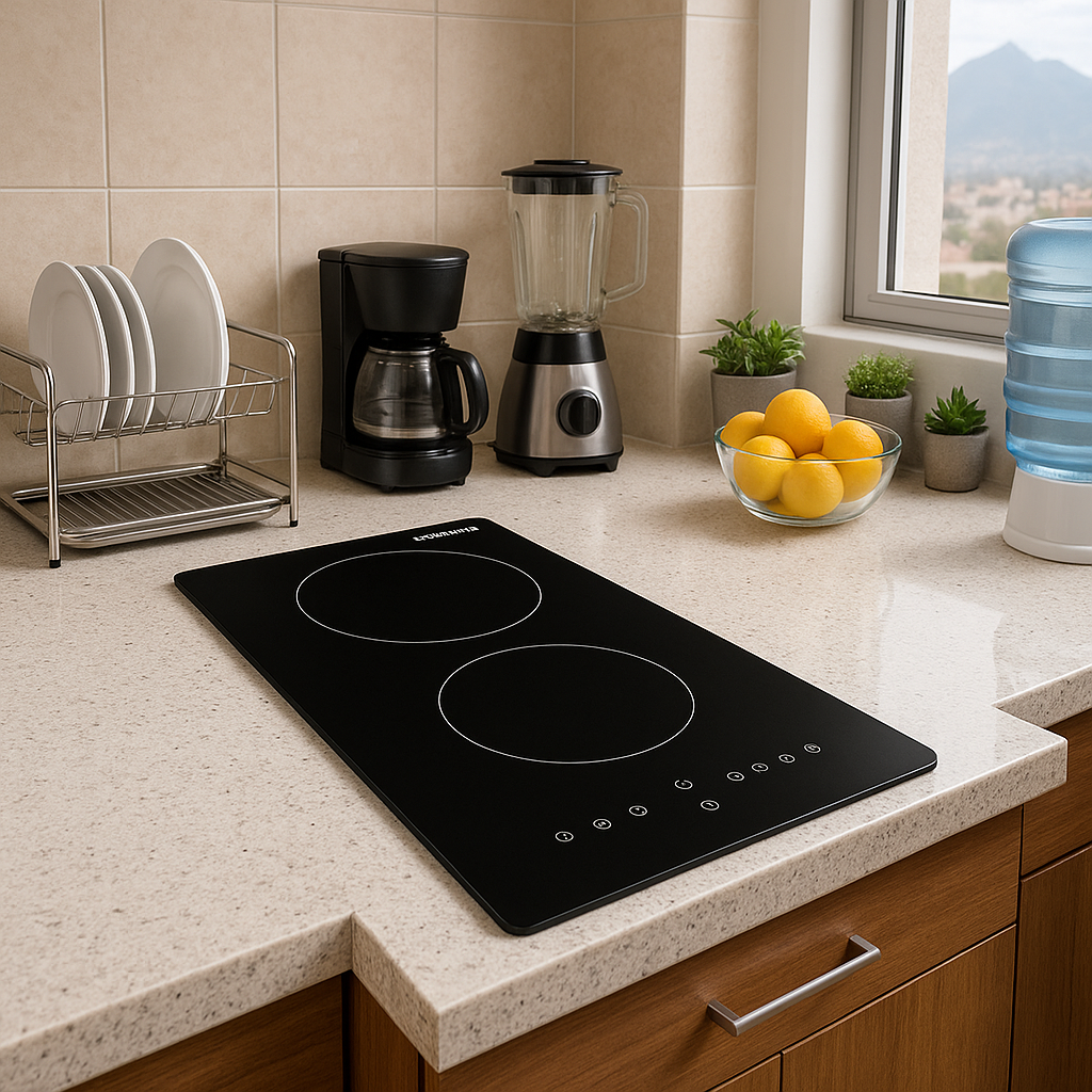 Parrilla de Vitrocerámica JVBS2V, Compacta y Elegante, 29cm x 52 cm, Empotrable y Fácil de Limpiar 3