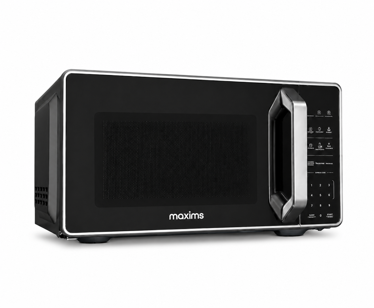 Microondas de 20 Litros Maxims Modelo HMAX7SILVER Efecto Espejo