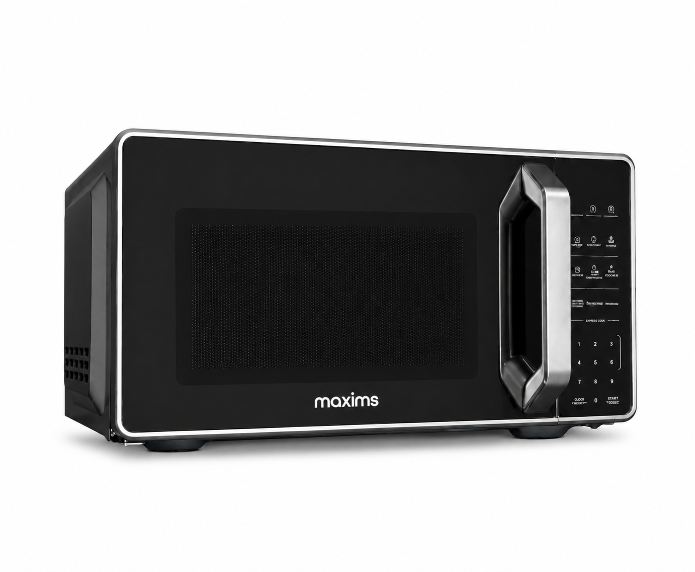 Microondas de 20 Litros Maxims Modelo HMAX7SILVER Efecto Espejo 1