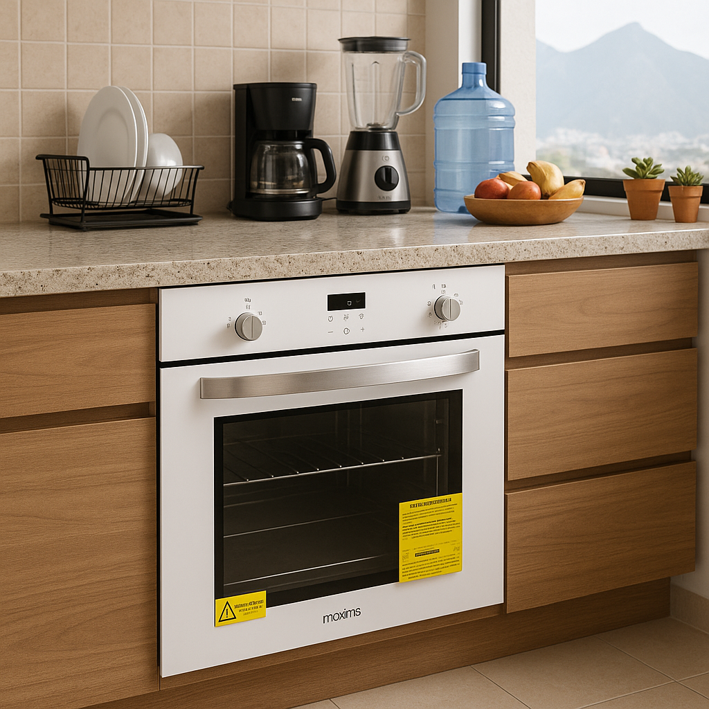 Horno de gas 60cmx60cmx56cm con cristal triple capa 3