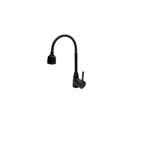 Llave Monomando para Tarja en Negro Mate, Acero Inoxidable, 23cmx22.5cmx18.5cm