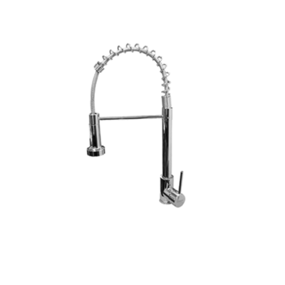 Llave Monomando Cromada Moderna Modelo MZM8122F para Tarjas