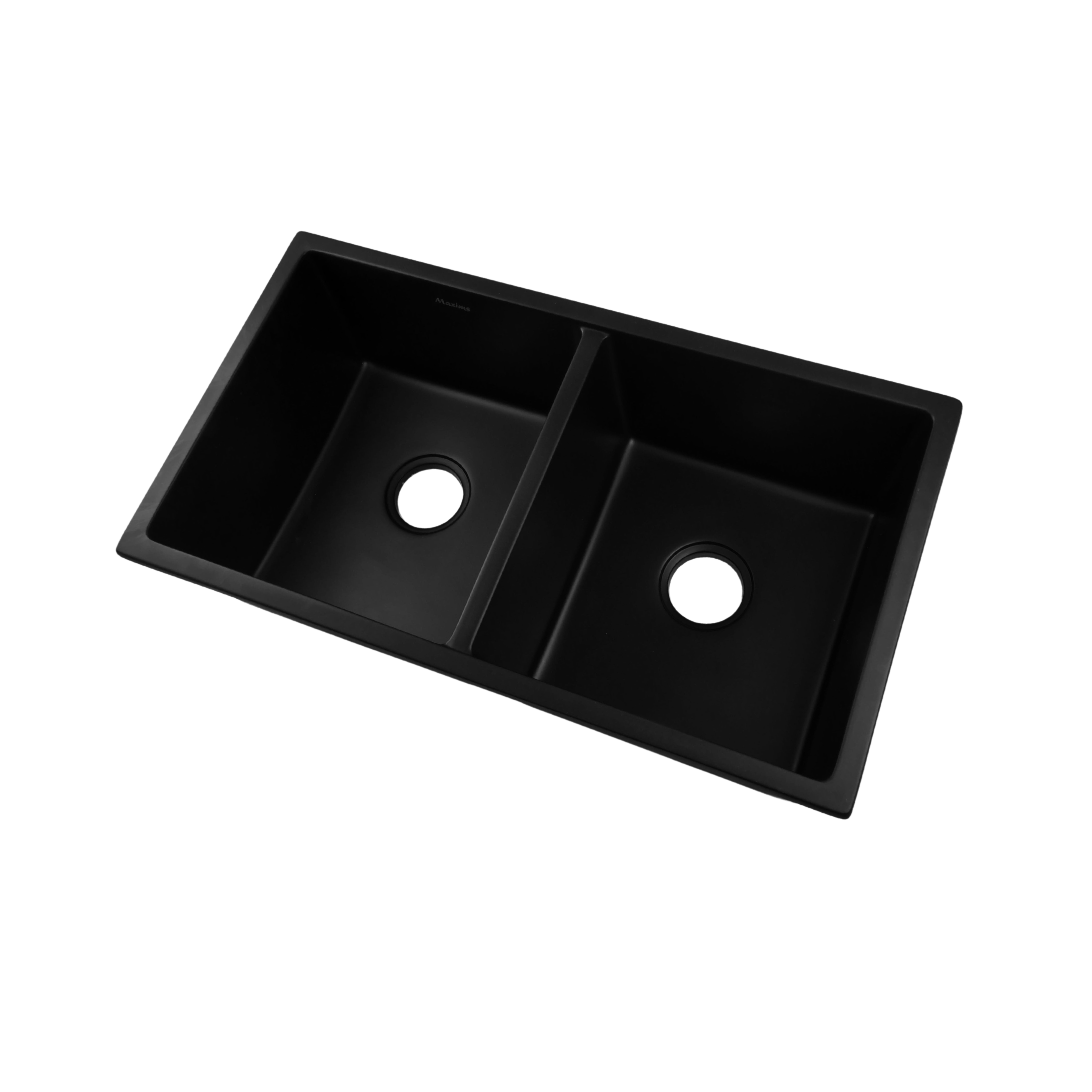 Tarja Premium de Cocina en Cuarzo Oscuro, Submontar 81x45x25cm con Contracanasta