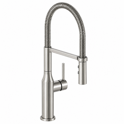 Monomando de Acero Inoxidable con Manguera Flexible (Semi-Profesional)