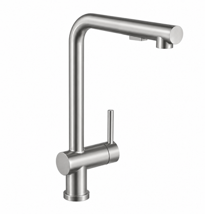Grifo Monomando Satinado de Acero Inoxidable para Uso Doméstico